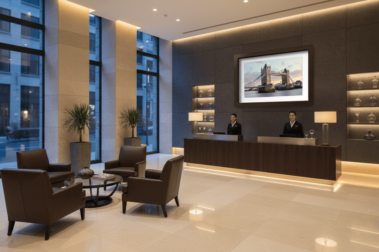 Guardian of the River in hotel lobby