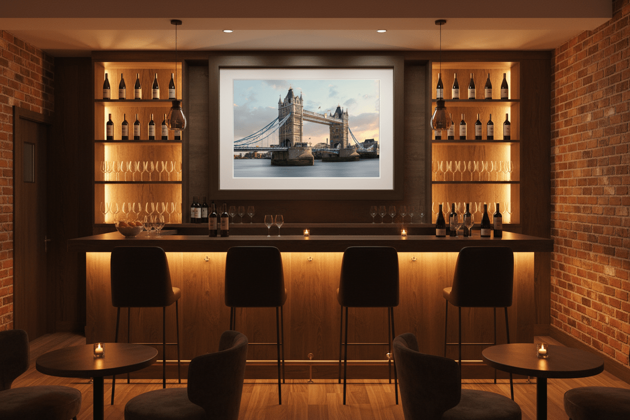 Guardian of the River in wine bar