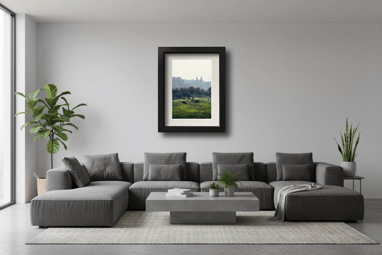 Pastoral Serenity – open-plan living room