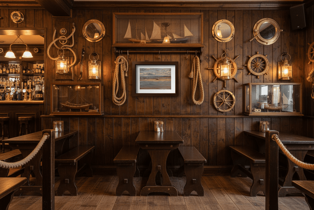 Resting at the Quay in nautical pub