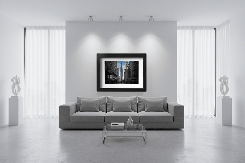 The Glass Obelisk in gallery-style room